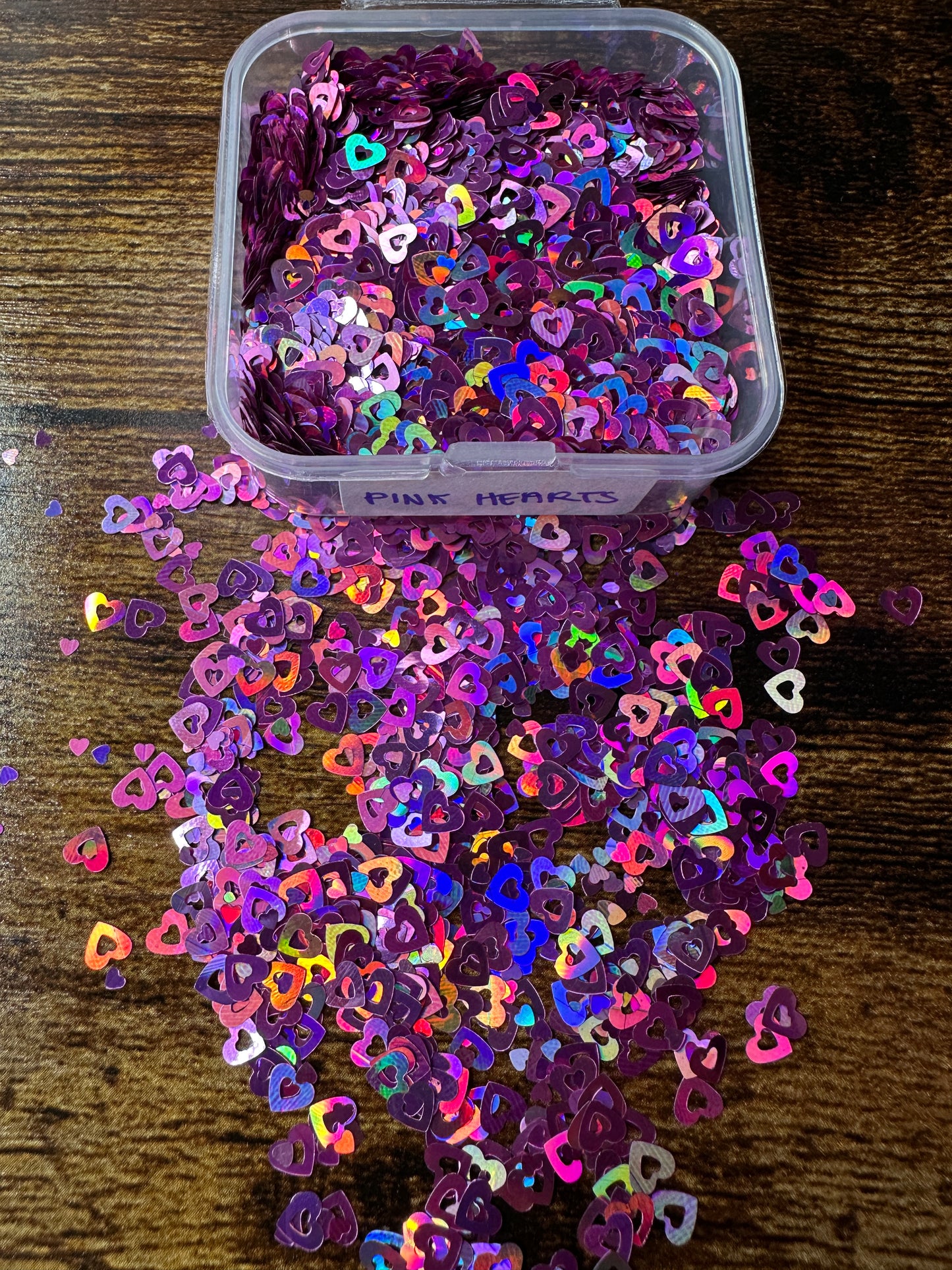 ✦ Pink Holo Hearts ✦